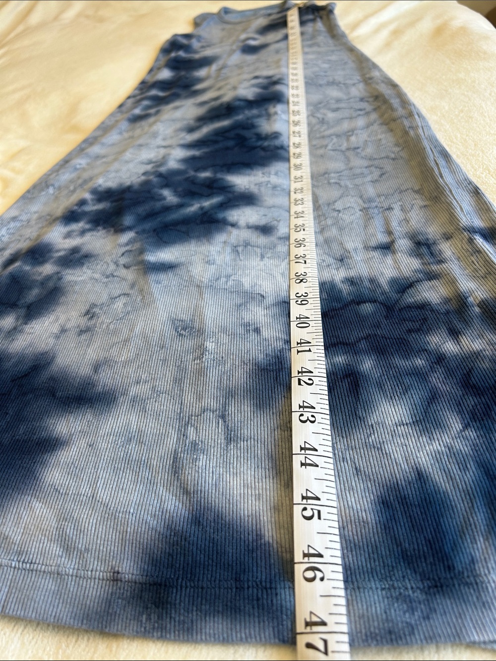 Dolan Sleeveless Tie-Dye Maxi Dress in Blue Size S - Picture 4 of 5